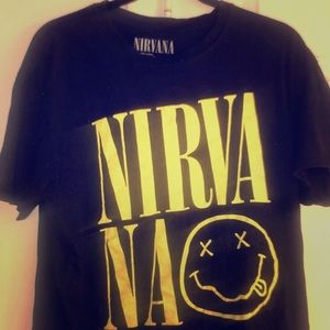 Nirvana T-Shirt With Smiley Face Logo